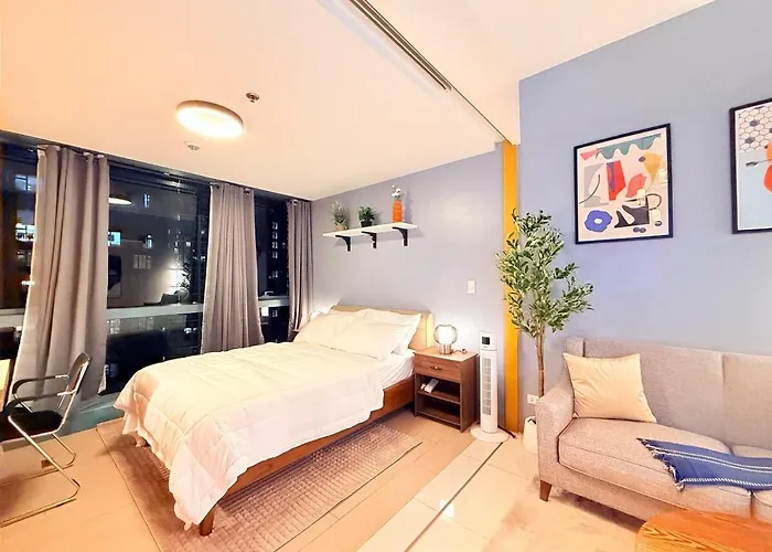 New! Tranquil & Cozy Wi-fi 350mbps Uptown Bgc Backhome5 Apartment