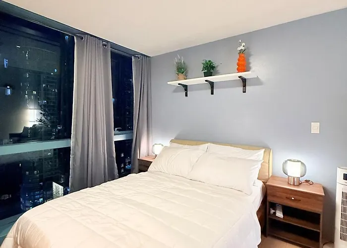 Apartment New! Tranquil & Cozy Wi-fi 350mbps Uptown Bgc Backhome5 *