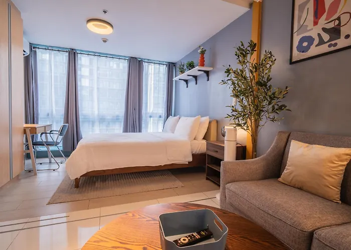 Apartment New! Tranquil & Cozy Wi-fi 350mbps Uptown Bgc Backhome5
